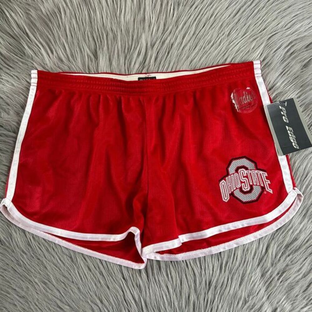 Pro Edge Ohio State Shorts Womens Size XL Red‎ Stretch Waistband NEW